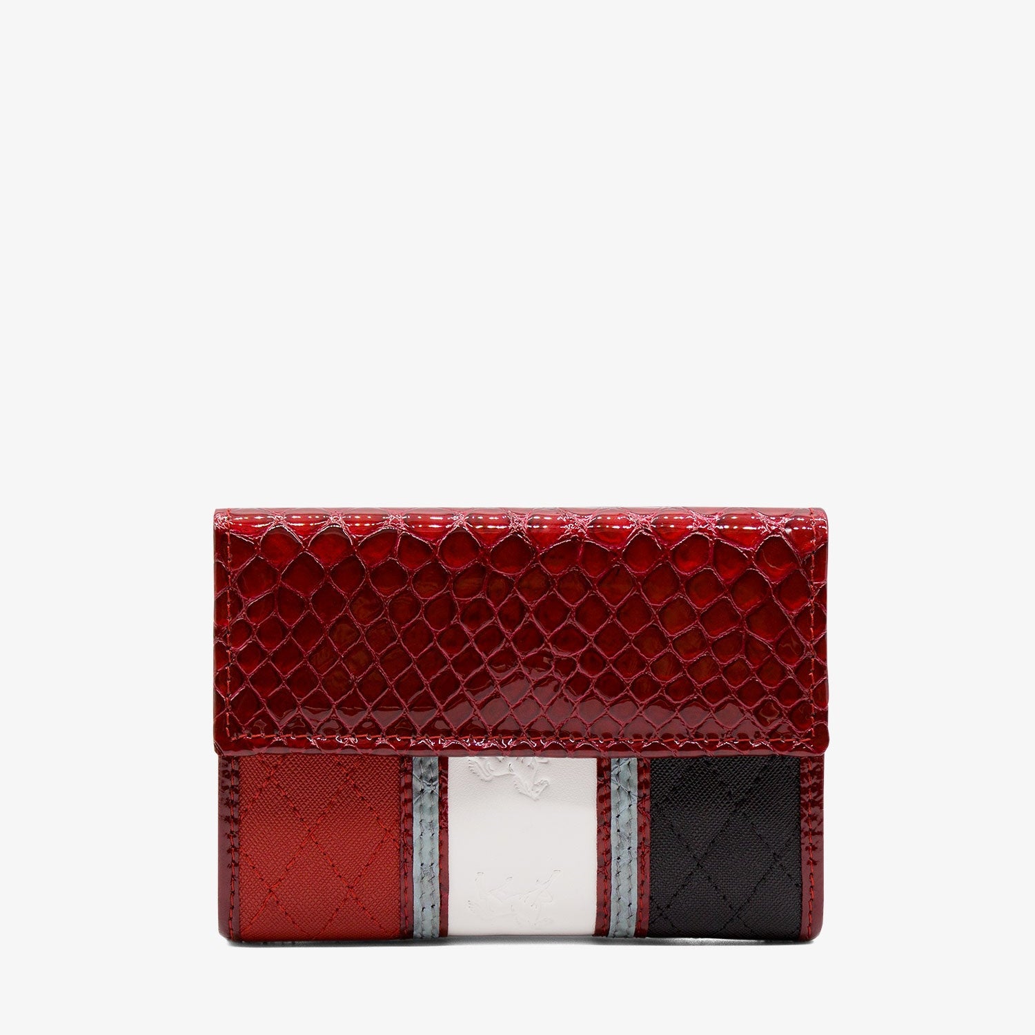 Cavalinho Royal Wallet SKU 28390203.23 #color_Black / White / Red / Silver