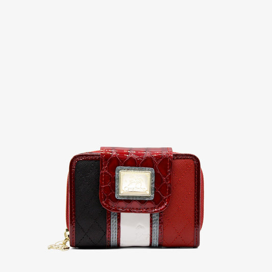 Cavalinho Royal Wallet SKU 28390218.23 #color_Black / White / Red / Silver