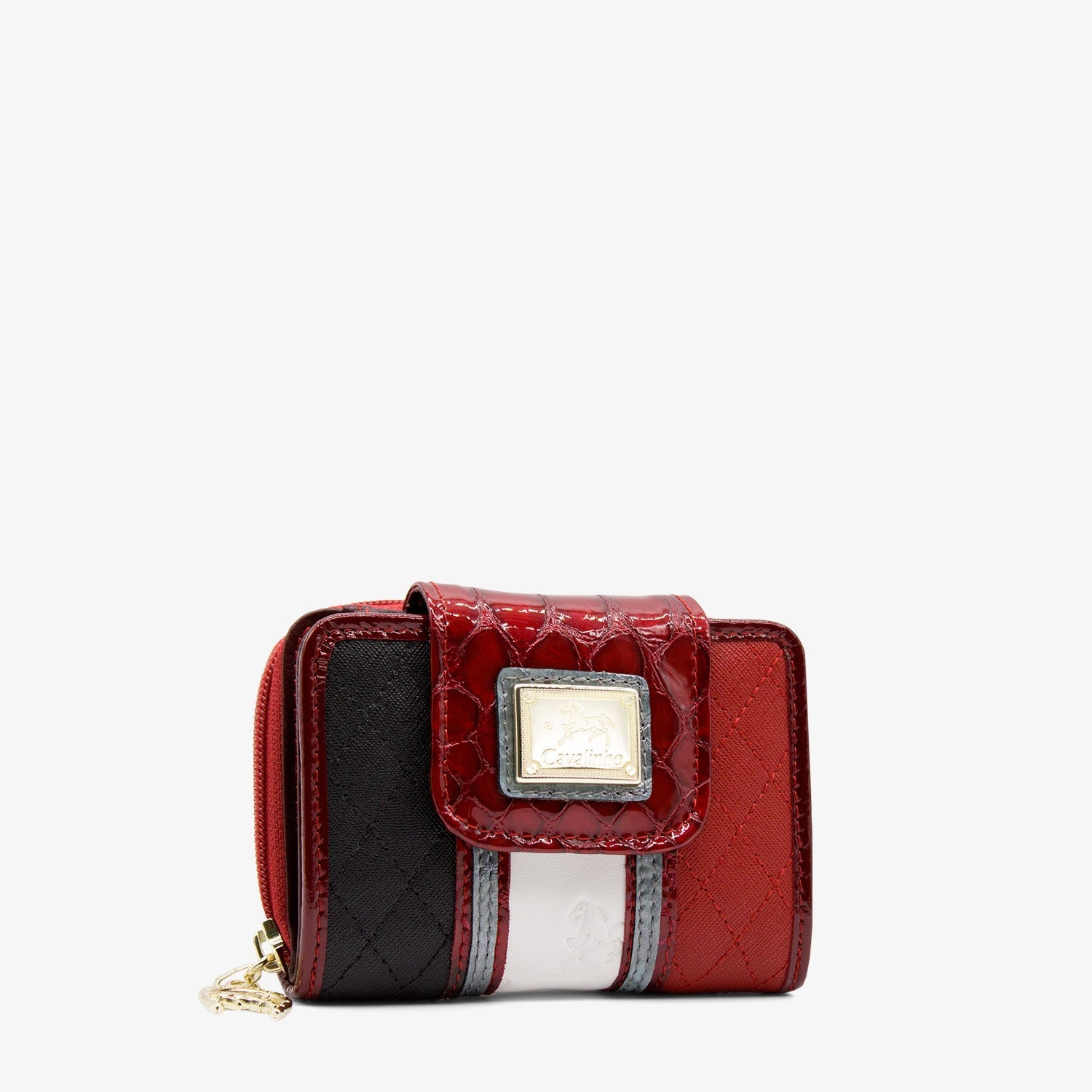Cavalinho Royal Wallet SKU 28390218.23 #color_Black / White / Red / Silver