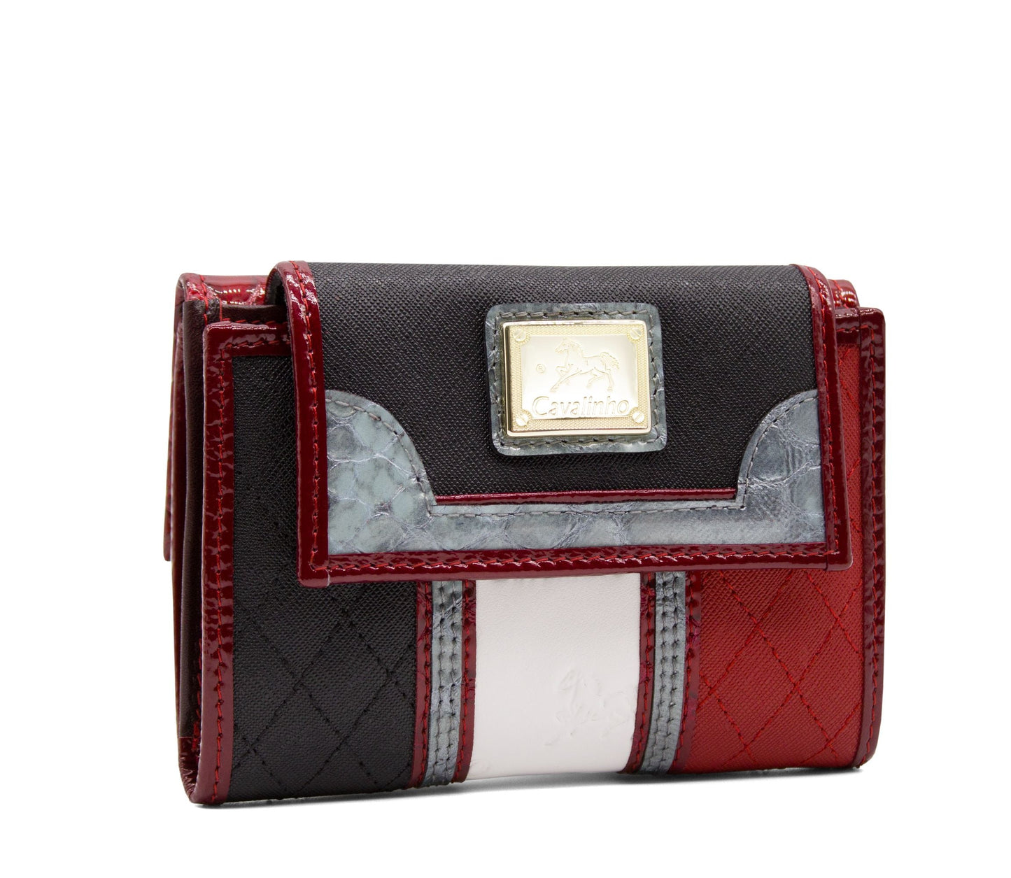 Cavalinho Royal Wallet SKU 28390219.23 #color_Black / White / Red / Silver