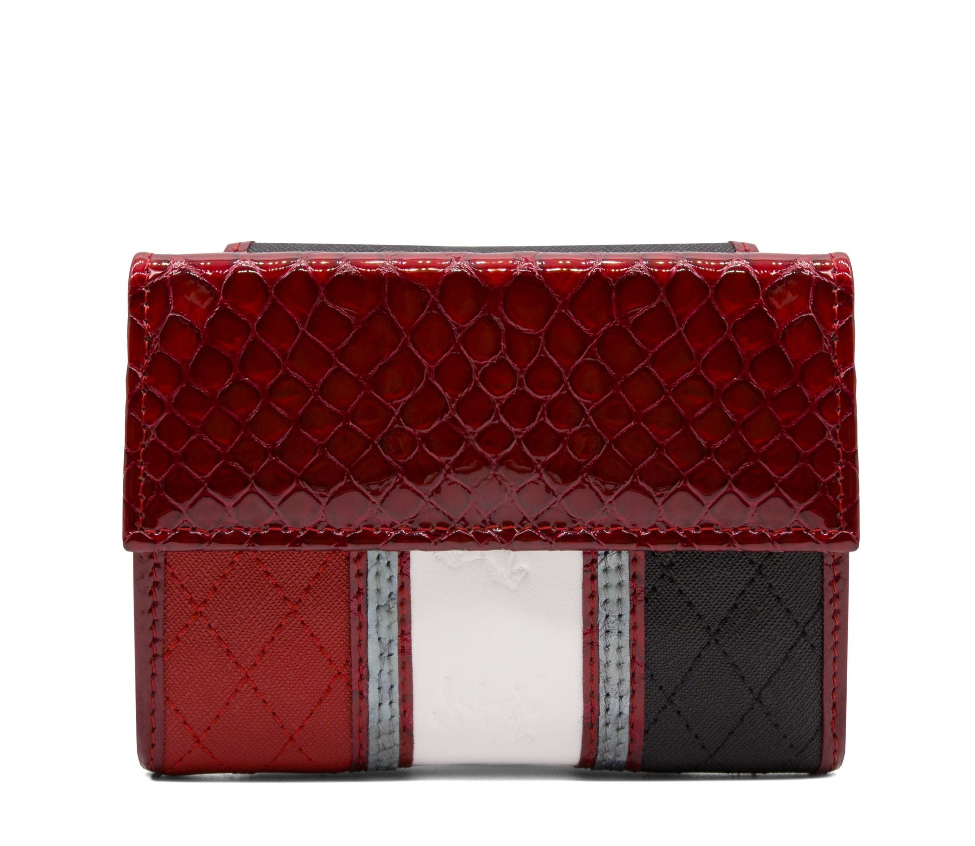 Cavalinho Royal Wallet SKU 28390219.23 #color_Black / White / Red / Silver