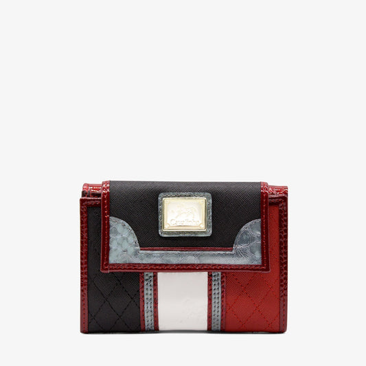 Cavalinho Royal Wallet SKU 28390219.23 #color_Black / White / Red / Silver