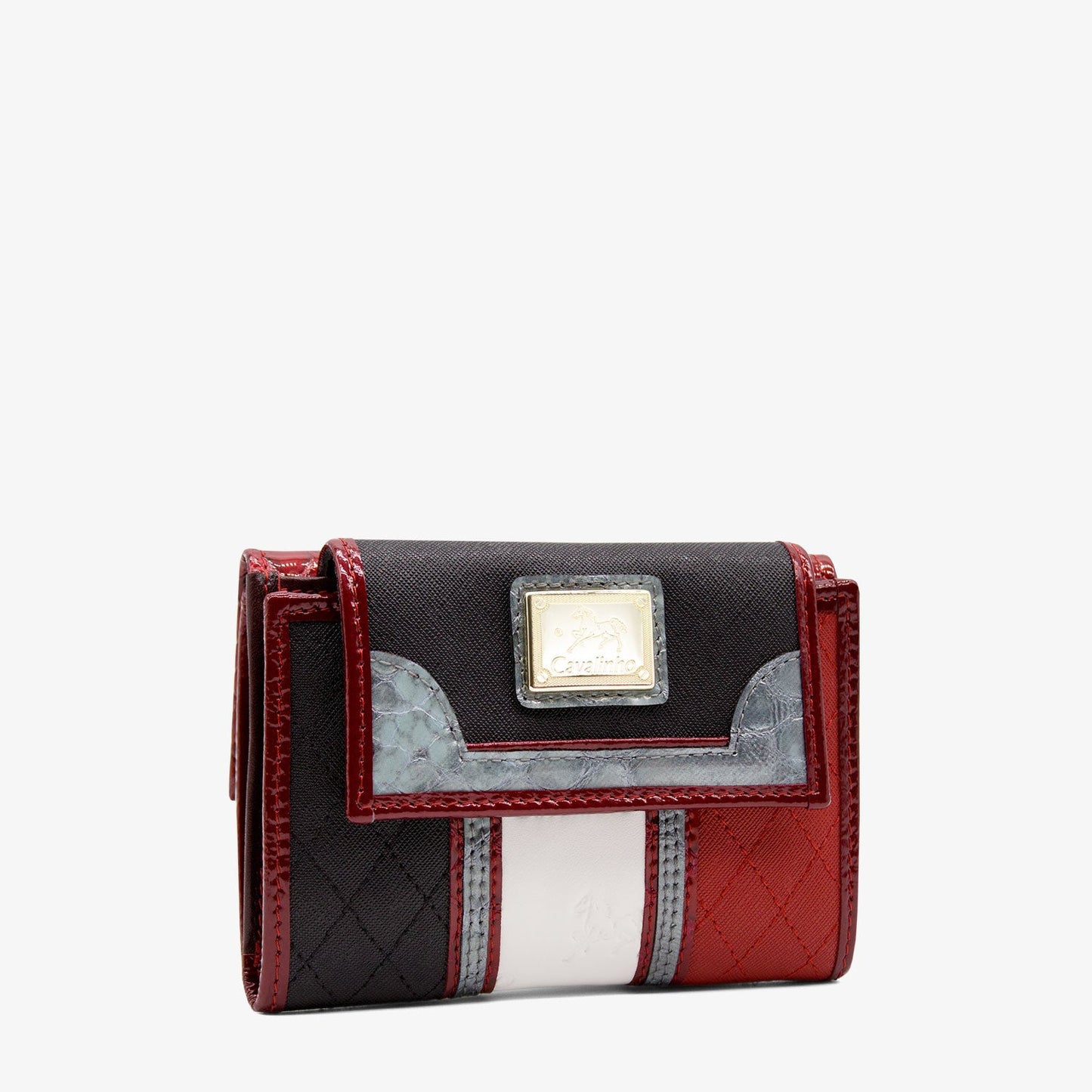 Cavalinho Royal Wallet SKU 28390219.23 #color_Black / White / Red / Silver