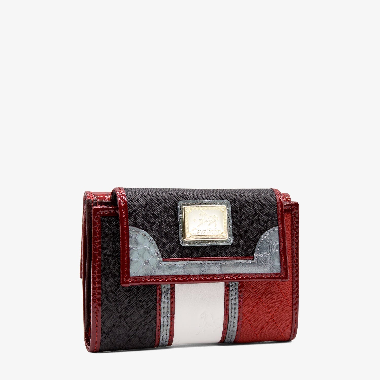 Cavalinho Royal Wallet SKU 28390219.23 #color_Black / White / Red / Silver
