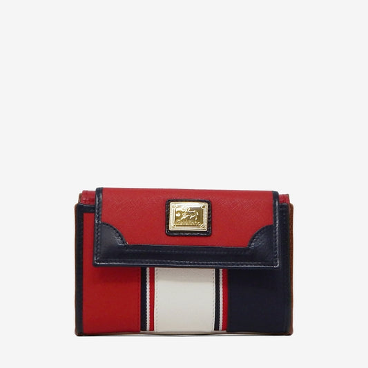 Cavalinho Outlet Nautical Trifold Wallet for Women SKU 28590202.23 #color_Navy / White / Red