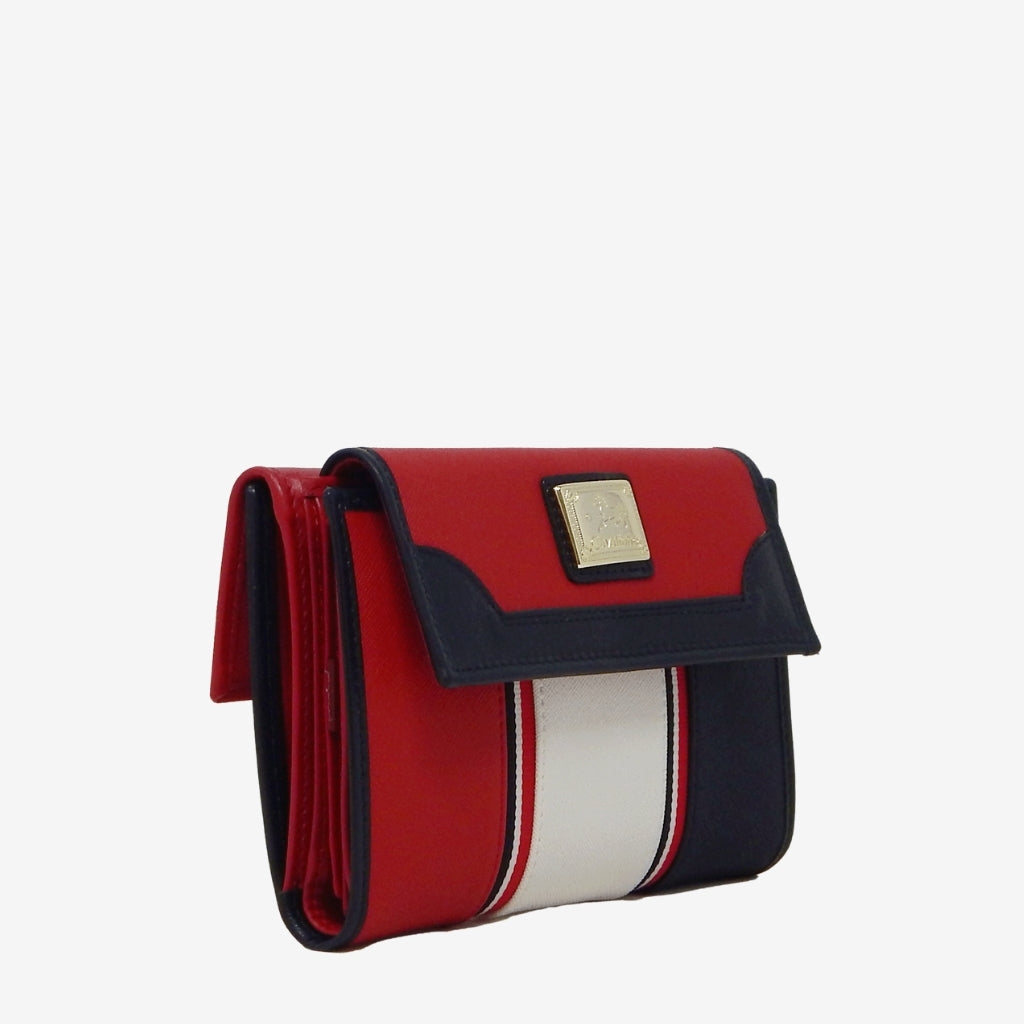 Cavalinho Outlet Nautical Trifold Wallet for Women SKU 28590204.23 #color_Navy / White / Red