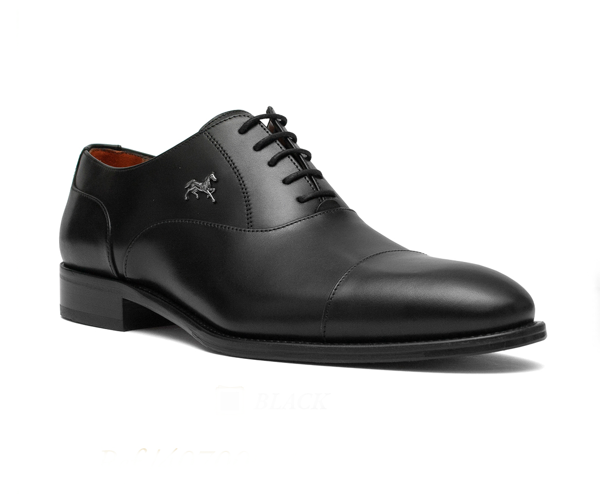 #color_ Black | Cavalinho Toe Cap Oxford - Black - 4070001_S