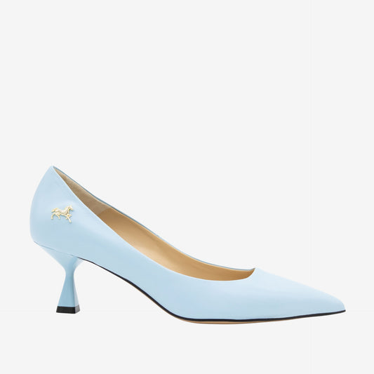 Be Loved Low Heel Light Blue Pump - Size 40 EU