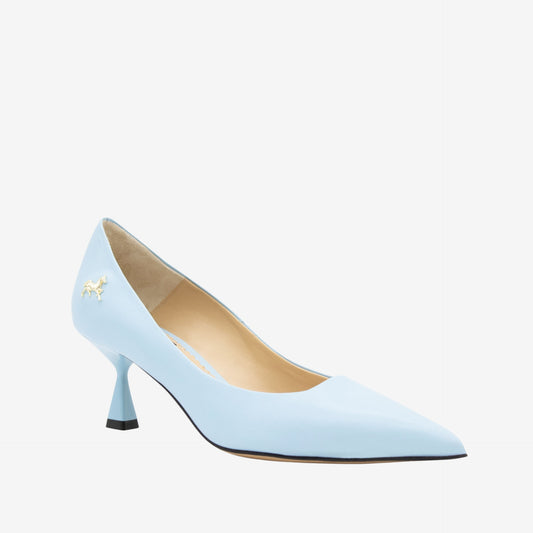 Be Loved Low Heel Light Blue Pump - Size 40 EU