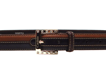 #color_ Brown Gold | Cavalinho Two-Tone Belt - Brown Gold - 58010705.20_2