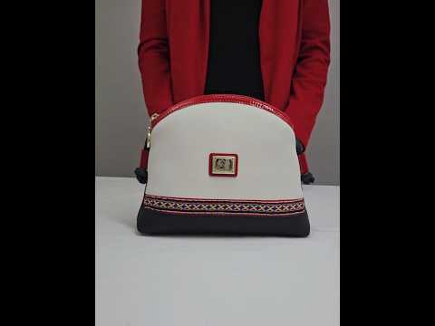 Cavalinho Twist Crossbody Bag SKU 16130005.22 #color_navy / white / red