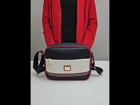 Cavalinho Outlet Twist Crossbody Bag for Women SKU 16130324.22 #color_navy / white / red